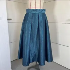 BAUM UND PFERDGARTEN ターコイズ　フレアスカート　ミモレ丈のサムネイル