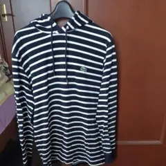 LACOSTE ボーダー柄 パーカー