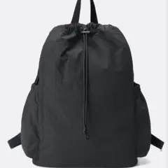 GU　ソフトナイロンバックパック　ブラック　新品未使用のサムネイル