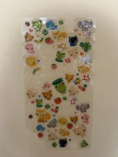 ぷくぷくシール　動物