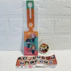 【新品未使用】呪術廻戦 くら寿司 ラゲージタグ虎杖・伏黒・釘崎＆釘崎缶バッジ