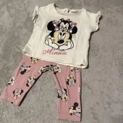 H&M ディズニー ミニーマウス Tシャツ レギンスセット 4-6ヶ月