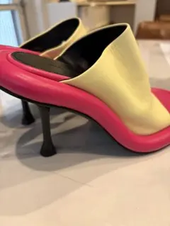 JW ANDERSON レザーヒールサンダル イエロー/ピンク　マルチカラーのサムネイル