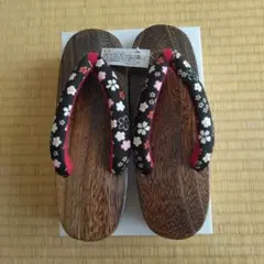 女性用和装下駄 Mサイズ 花柄