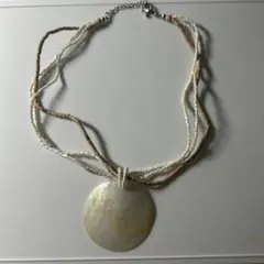 多層デザイン ネックレス 貝殻