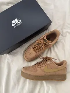 23.5cmナイキ エアフォース1 07 WB フラックスウィートガム ブラウン