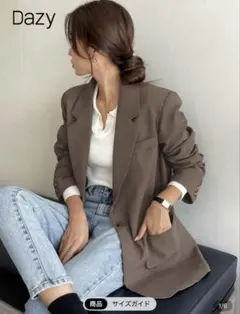 SHEIN DAZY ジャケット L コーヒーブラウン