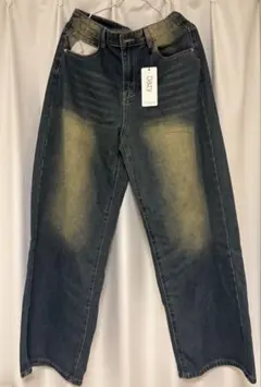 SHEIN DAZY デニム バギージーンズ ダメージ加工 レディース