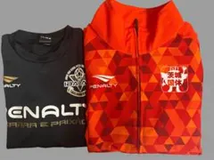 セット　希少　サッカー　ペナルティ　茨城国体　ウインドブレーカーシャツのサムネイル