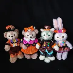 新品タグ付き TDS ハロウィーンパーティーぬいぐるみバッジセット