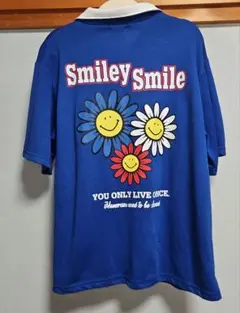 CHIP CLIP ハーフジップ 半袖Tシャツ ブルー Mサイズ　Availのサムネイル