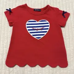moujonjon キッズ Tシャツ レッド 90