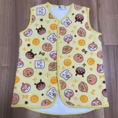 アンパンマン スリーパー 裏起毛 もこもこ 90〜100 パジャマ イエロー