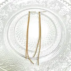 ロングチェーンピアス　ステンレス