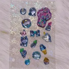 ウォーターシール ボンボンドロップ系シール おすそ分け パープル