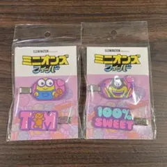 ミニオンズフィーバー　ミニオン　ヘアクリップ　ラバーヘアクリップ