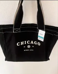 Jouet（ジョエット）CHICAGOロゴ　トートバッグ　軽量　ブラック　新品のサムネイル
