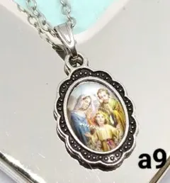 聖母ネックレス a9　聖像ネックレス　カトリックネックレス　ステンレスチェーン