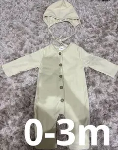 帽子付き　ロンパース