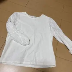 ROPÉ PICNIC レース袖 ホワイト Tシャツ