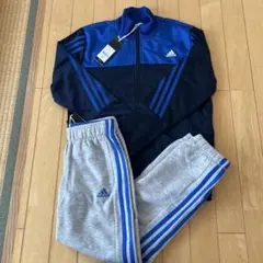 adidas ジャージセット ネイビー/ブルー
