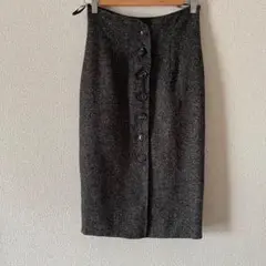 Suncon fashion 膝下丈 ハイウエストタイトスカート M
