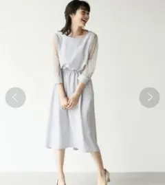 アパートバイローリーズ　ドットチュールワンピース