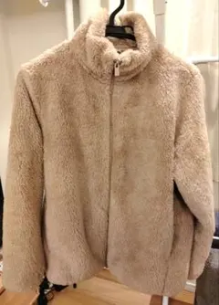 UNIQLO ユニクロ ファーリーフリースフルジップジャケットＬ ベージュ