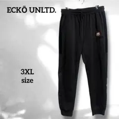 【ECKŌ UNLTD.】(3L) スウェットジョガーパンツ 毛玉多め グレー