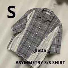 JIeDa グレー系チェック半袖シャツのサムネイル
