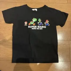 BANDAI　バンダイ　スーパーマリオ　半袖Ｔシャツ　黒　120cm