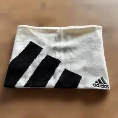 adidas アディダス　ネックウォーマー ホワイト/ブラック　リバーシブル