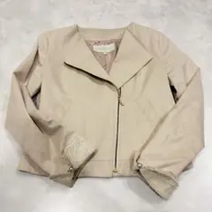 フェイクスエードライダースブルゾン　プロポーションボディドレッシング