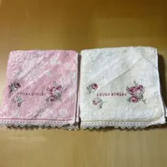 ローラアシュレイ　ウォッシュタオル 2枚