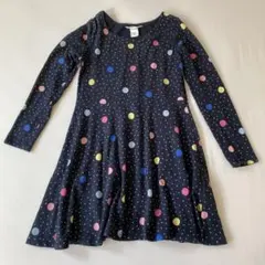 H&M ドット柄フレアドレス 122/128 (7-8歳)