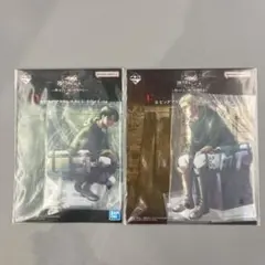 ★一番くじ進撃の巨人ビッグアクリルスタンド　リヴァイ&エルヴィン