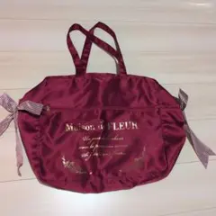 メゾンドフルール ボストントラベルキャリーオンバッグ 赤
