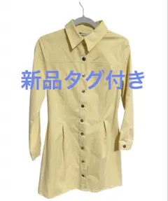 【新品タグ付き】ZARA ザラ ウエストタック シャツワンピース 希少カラー M