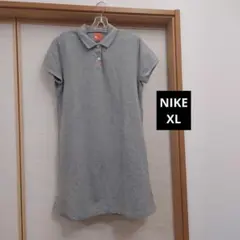 NIKE ナイキ DRI-FIT ゴルフ半袖ポロワンピース ロゴ刺繍 XLサイズ