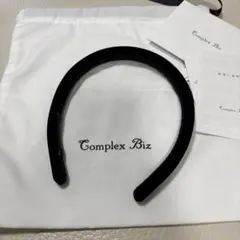 Complex Biz ブラック ベロアヘアバンドのサムネイル