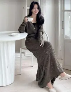 韓国系ニットセットアップ【新品】