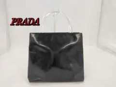 激レア！プラダ！クリアハンドル！エナメルバッグ！リペア用！希少ヴィンテージ！正規