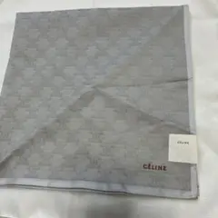 CÉLINE セリーヌグレー ハンカチ新品、未使用 マカダム柄