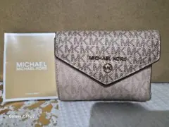 セール　マイケルコース　三つ折り財布　 ピンク