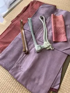 江戸小紋　着物3着 帯締め3点 帯揚げ1点 まとめ売りのサムネイル