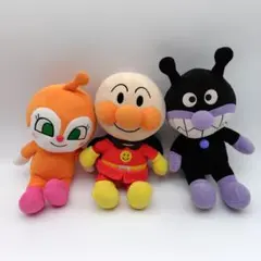 アンパンマン ドキンちゃん バイキンマン ぬいぐるみ 3体 セット まとめ