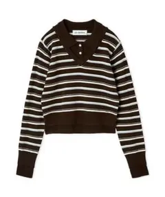 LILY BROWN シャツレイヤードニットトップス