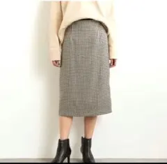 グリーンレーベルリラクシング 千鳥 タイト スカート