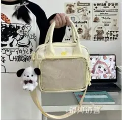 416  推し活痛バッグ3Way リュック・ハンド・ショルダーバッグ 黄色