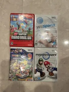 Wii ゲームセット 4本 New Super Mario Bros. Wii
